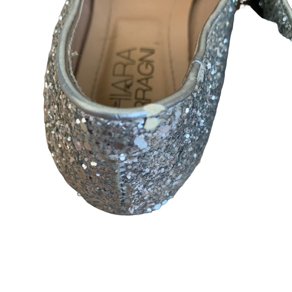 Chiara Ferragni Silver Glitter 'Flirting' Flats sz 35 - Picture 5 of 8